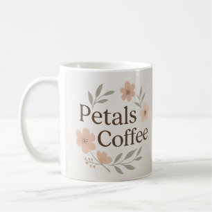 Petals & Coffee Blommigt Mugg