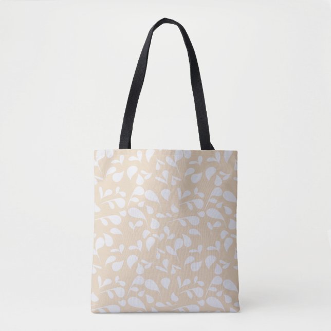 Petals | Coral & White Tygkasse (Framsida)