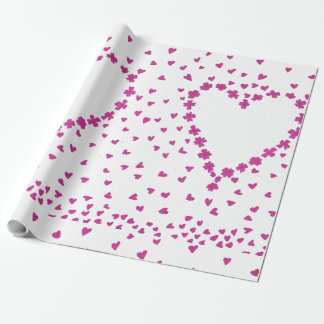Petals Heart Wrapping Papper Presentpapper