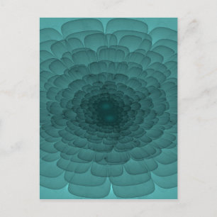 Petals i Teal Vykort