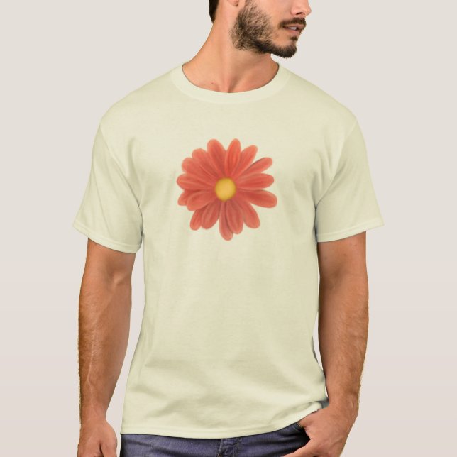 Petals in Motion – Vibrant Flower Graphic T Shirt (Framsida)