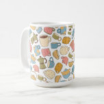 Petals in Passing Kaffemugg<br><div class="desc">A whimsical pattern featuring softly rendered flower pots and vases with watercolor blooms in gentle motion—some leaning, some upright, all full of personality. The loose brushstrokes and muted hues evoke a sense of quiet movement, like breezes carrying petals past a windowsill. The repetition is soothing, making it perfect for a...</div>