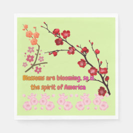 Petals in Pink Harmony light green Pappersservett