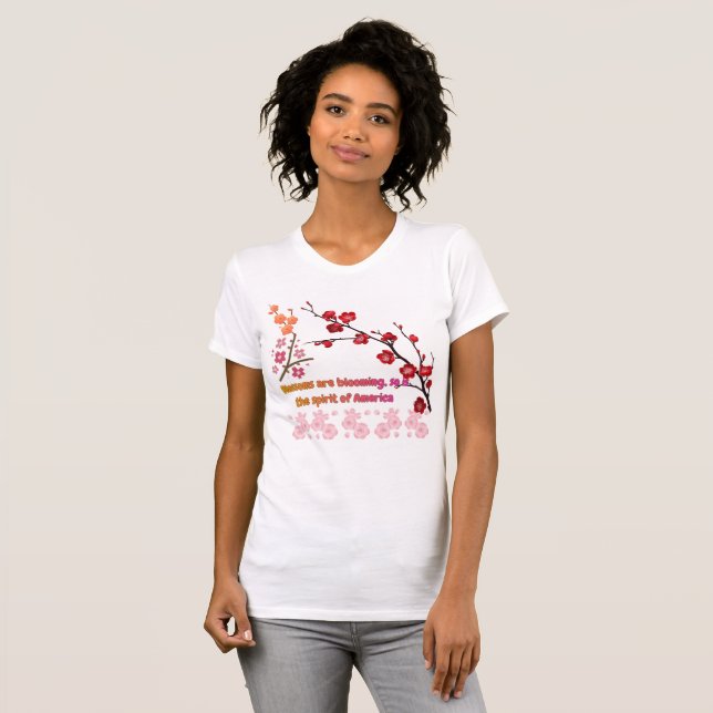Petals in Pink Harmony T Shirt (Hel framsida)