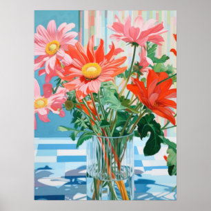 Petals & Light: En Tabletop Blommigt Delight Poster