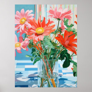 Petals & Light: En Tabletop Blommigt Delight Poster