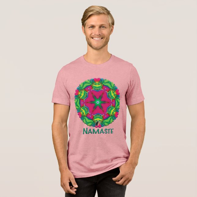 Petals Namaste Kaleidoscope T-shirt (Framsida Full)