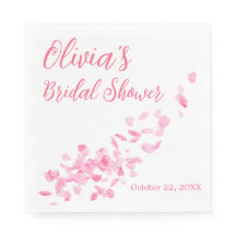 Petals och Prosecco Bröllop Möhippa Napkins