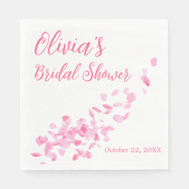 Petals och Prosecco Bröllop Möhippa Napkins Pappersservett