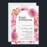 Petals och Prosecco | Elegant 40:e födelsedagen Inbjudningar<br><div class="desc">Vi presenterar vår "Petals and Prosecco" 40-årsinbjudan - en harmonisk blandning av elegans och firande för den moderna kvinnan. Den här inbjudan, som är skapad för dem som smakar på det finare sak, målar perfektens första intryck för din milstolpe-händelse. Vår inbjudan, som finns i både digitala och tryckta format, garanterar...</div>