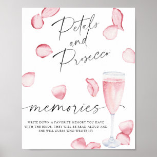 Petals och Prosecco - minnen med bruden Poster