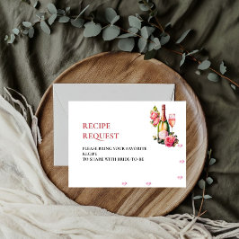 Petals- och Prosecco Möhippa Recipe-begäran Tilläggskort
