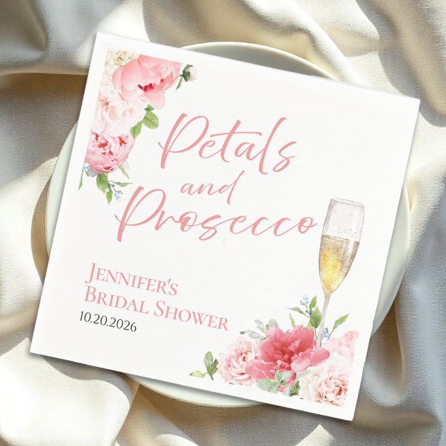 Petals och Prosecco | Vild Garden Möhippa Pappersservett (Skapare uppladdad)