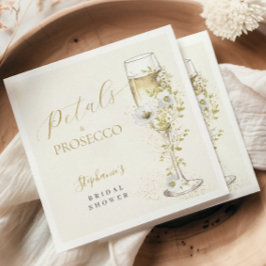 Petals och Prosecco Vilda Blommor Bröllopsdusch  Pappersservett