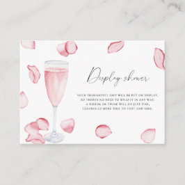 Petals och Prosecco - Visning dusch Tilläggskort