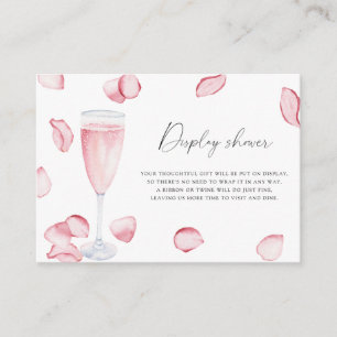 Petals och Prosecco - Visning dusch Tilläggskort