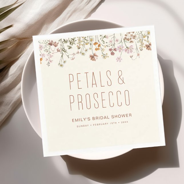 Petals och Prosecco Wildbloms Möhippa Pappersservett (Skapare uppladdad)