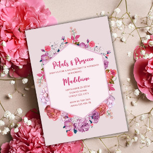 Petals och Proseccos Blommigt Bachelorette Helg Inbjudningar