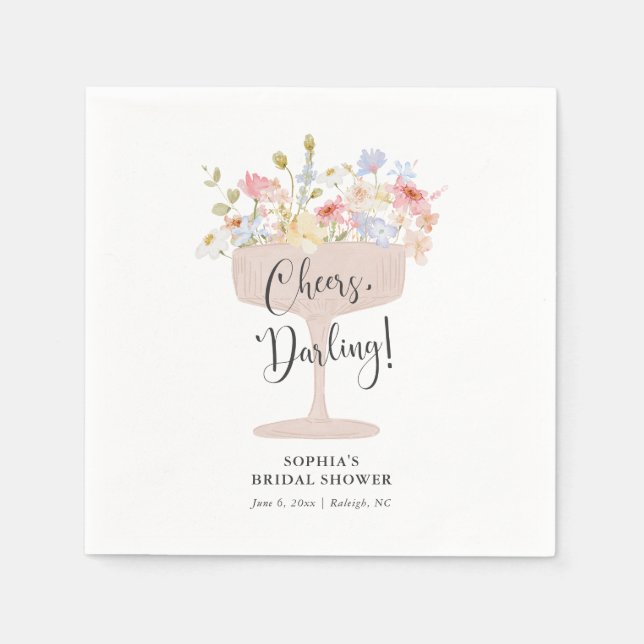 Petals och Proseccos Möhippa Pappersservett (Framsidan)