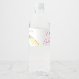 Petals och Proseccos Möhippa Vattenflaskor Etikett
