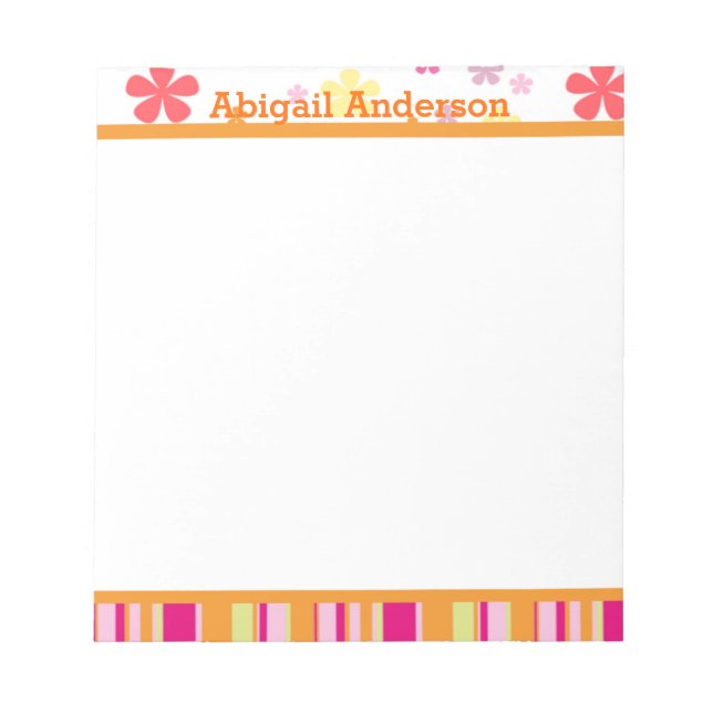 Petals och Rand Personal Anteckningsblock (Framsida)