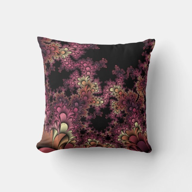 Petals och Thorns Fractal Art Pillow Kudde (Framsida)