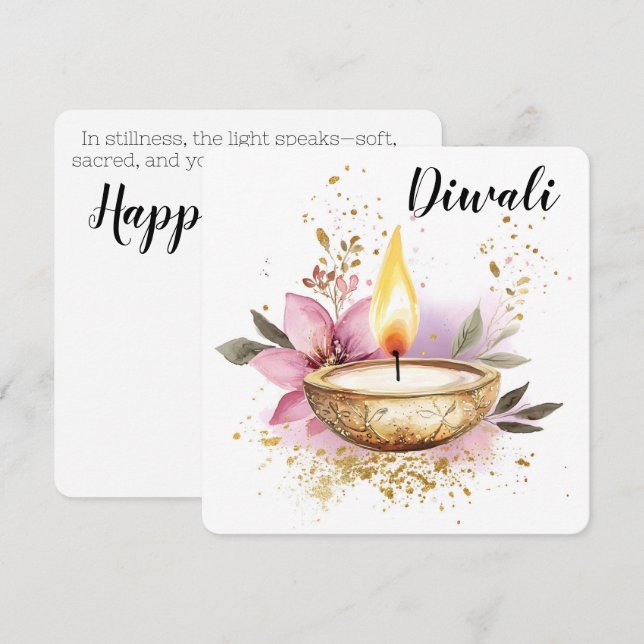 Petals of Flame, Diwali Julkort (Fram/baksida)