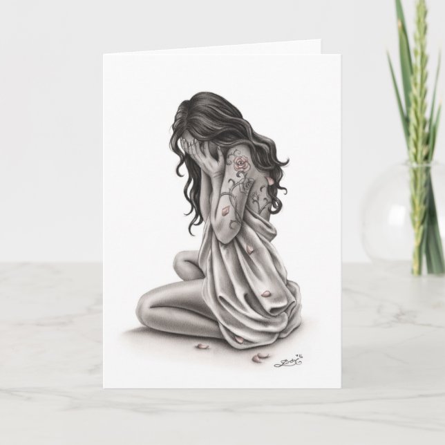 Petals of Sorrow Greeting Card Kort (Framsida)