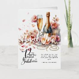 Petals Pearls Prosecco Favors Möhippa Postca