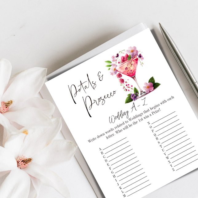 Petals Prosecco Blommigt Möhippa Bröllop Game (Skapare uppladdad)