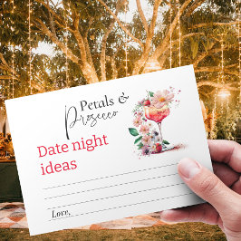 Petals Prosecco Blommigt Möhippa Brunch Date Tilläggskort