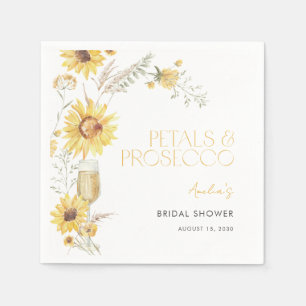 Petals & Prosecco Boho Solros Möhippa Pappersservett