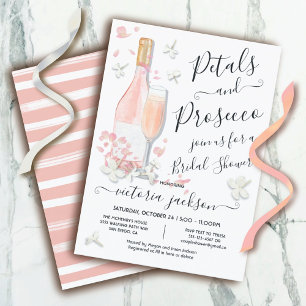 Petals & Prosecco Brunch & Bubly Möhippa Inbjudningar