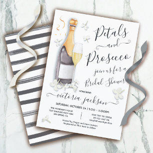 Petals & Prosecco Brunch & Bubly Möhippa Inbjudningar