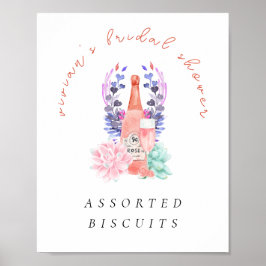 Petals & Prosecco Champagne Möhippa Food Poster