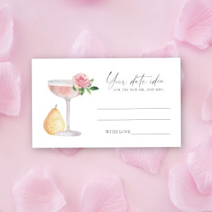 Petals & Prosecco - Datum för kvällstext \ Datum b Tilläggskort