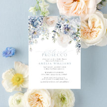 Petals & Prosecco Dusty Blue Blommigt Möhippa