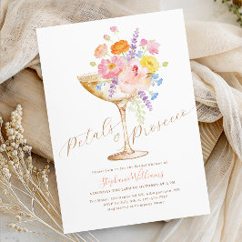 Petals & Prosecco Floral Bridal Shower Invitation Inbjudningar