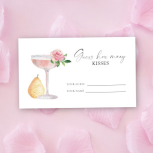 Petals & Prosecco - gissa hur många kyssar Tilläggskort