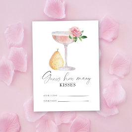 Petals & Prosecco - gissa hur många kyssar Tilläggskort
