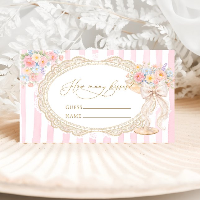 Petals Prosecco Hur Många Kyssar Spel Tilläggskort (Skapare uppladdad)