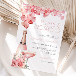 Petals & Prosecco Inbjudningskort för möhippan