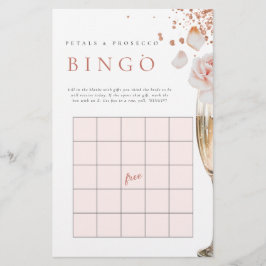 Petals & Prosecco Möhippa Gift Bingo Game Brevpapper