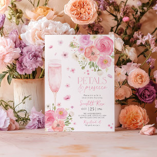 Petals Prosecco Möhippa Kärlek vid Lila i Bloom Inbjudningar