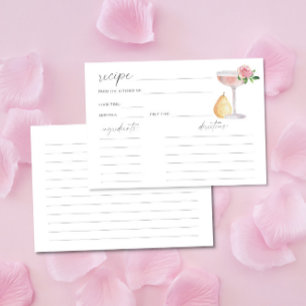 Petals & Prosecco - receptkort