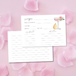 Petals & Prosecco - receptkort