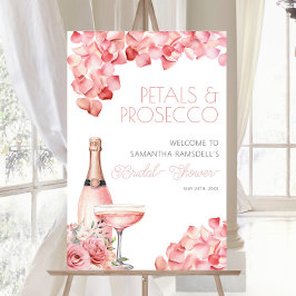 Petals & Prosecco Ro Blommigt Möhippa 24x36 Poster
