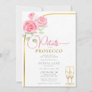 Petals Prosecco Ro Boho Arch Möhippa Inbjudningar