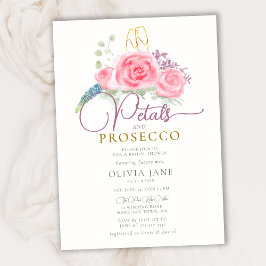 Petals Prosecco Ro Guld Flutes Möhippa Inbjudningar
