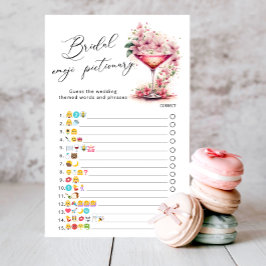 Petals & Prosecco Rosa Flora Emoji Pictionary Game